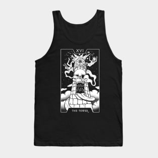 16. THE TOWER TAROT CARD T-SHIRT Tank Top